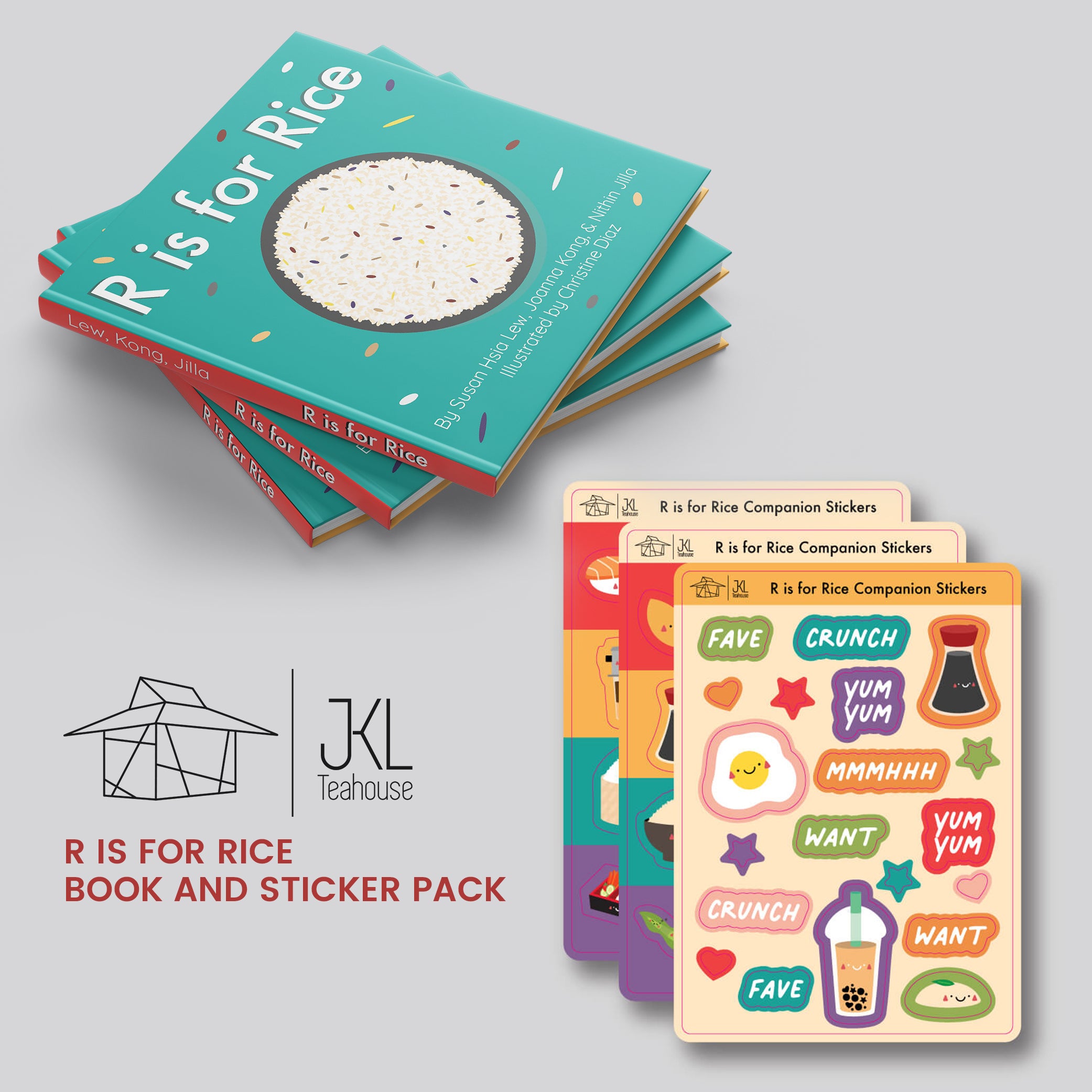R is for Rice Bundle - Book & Sticker Pack! – JKL Teahouse